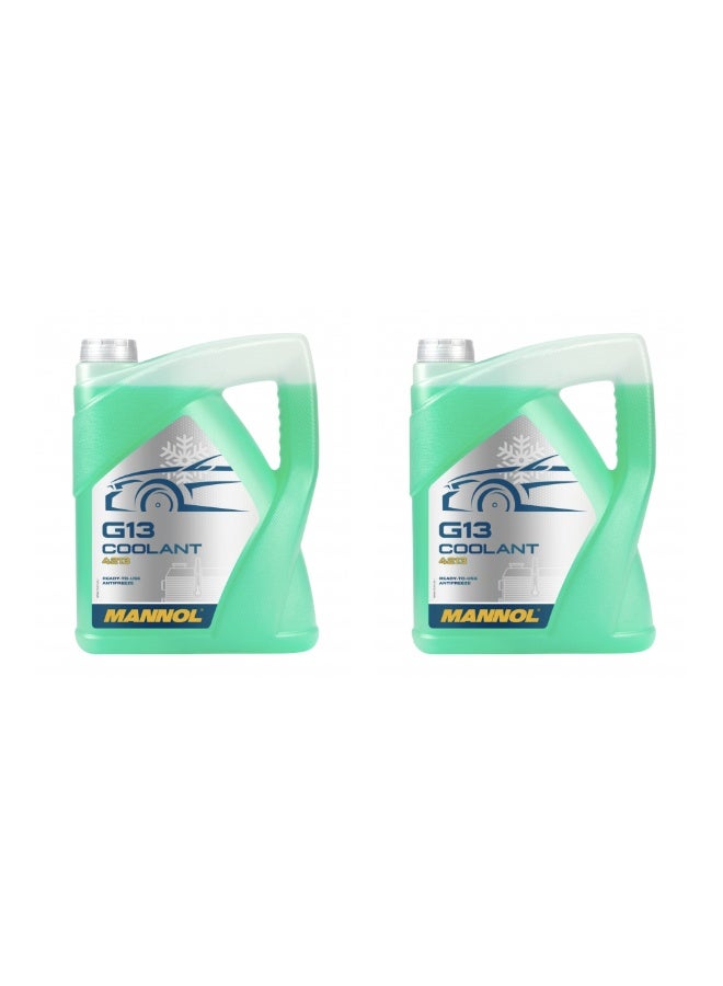 MANNOL G13 Coolant Antifreeze Ready-to-Use – Green | Pack of 2